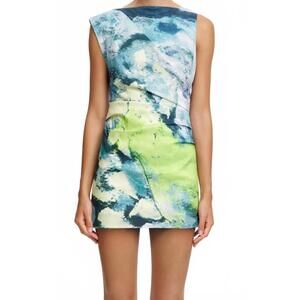 NEW ACLER inkford mini dress in citrus canvas